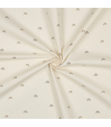 Popeline de Coton - Arc en ciel