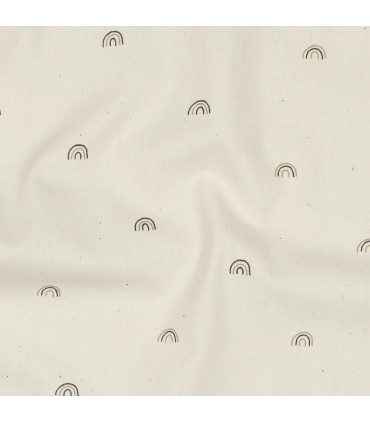 Popeline de Coton - Arc en ciel