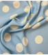 SINGULIÈRE par COUSETTE : Viscose - Jolis Pois CIEL
