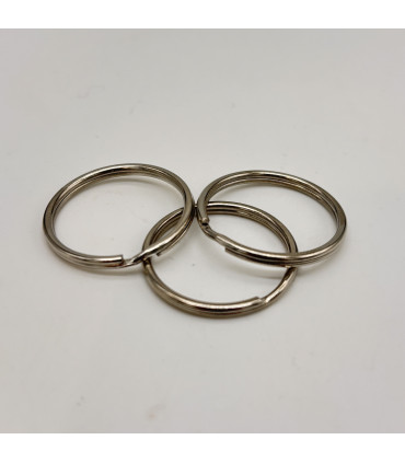 Anneau porte-clés - ARGENT - 20mm