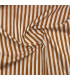 Coton Indien - RAYAH - rayé CAMEL/BLANC