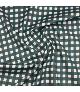 Coton Indien - Carreaux - VERT