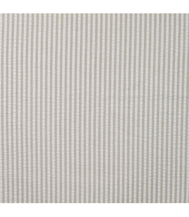SEERSUCKER rayé BLANC et KAKI