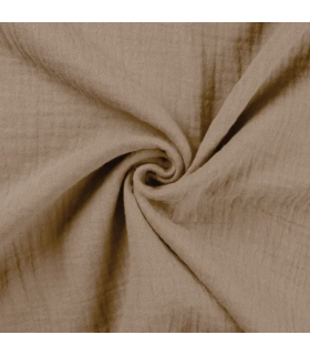 DOUBLE GAZE de coton - TABAC