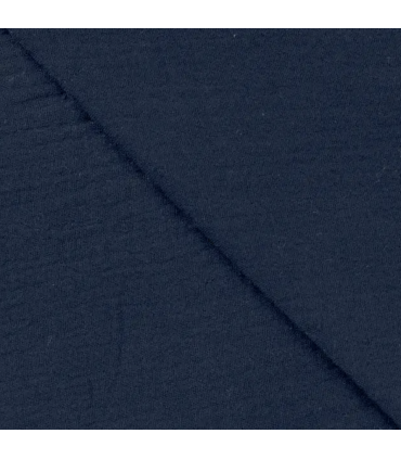 DOUBLE GAZE de coton - BLEU JEAN