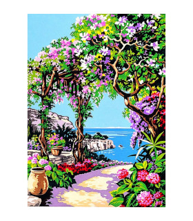 SEG : Canevas Pénélope - CÔTE d'AZUR 45x60