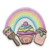 THERMOCOLLANT - Arc en ciel Muffin - PASTEL