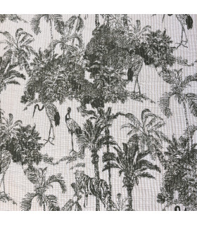 Coton indien matelassé - INDIA JUNGLE - VERT