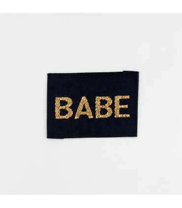 Étiquette Lurex à coudre : Babe Noir