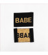 Étiquette Lurex à coudre : Babe Noir