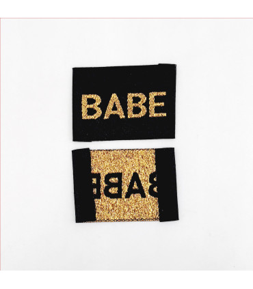 Étiquette Lurex à coudre : Babe Noir