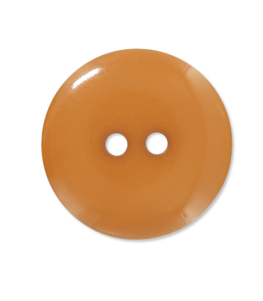 Bouton Couture Polyester Brillant 12mm - CAMEL
