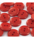 Bouton Couture Polyester Brillant 12mm - ROUGE