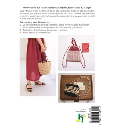 20 sacs et pochettes au Crochet