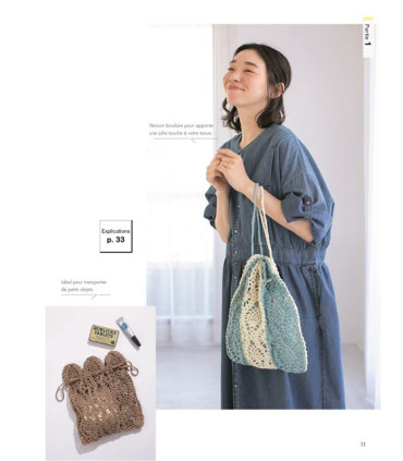 20 sacs et pochettes au Crochet