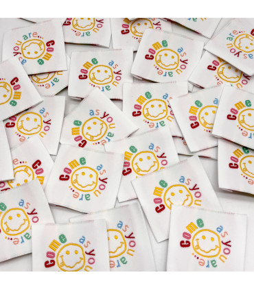 Étiquette Tissée à coudre : Come As You Are - MULTICOLORE