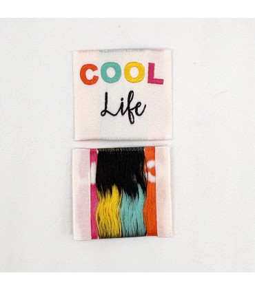 Etiquette Tissée à coudre : COOL Life