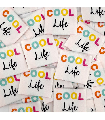Etiquette Tissée à coudre : COOL Life