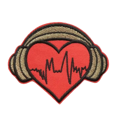 THERMOCOLLANT  - Coeur Casqué - ROUGE