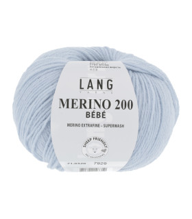 LANG YARNS MERINO 200 BEBE Ciel
