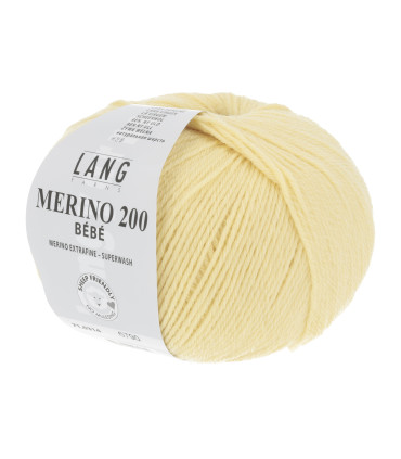 LANG YARNS MERINO 200 BEBE Jaune