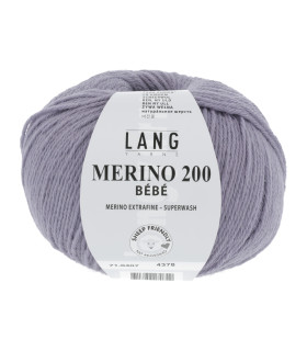 LANG YARNS MERINO 200 BEBE Lilas