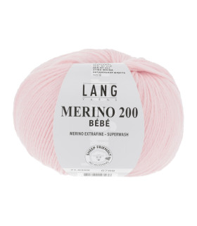 LANG YARNS MERINO 200 BEBE Rose Layette