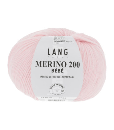 LANG YARNS MERINO 200 BEBE Rose Layette