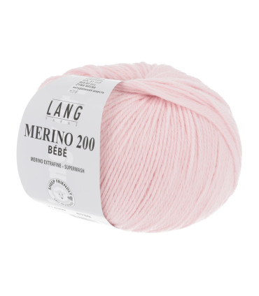 LANG YARNS MERINO 200 BEBE Rose Layette