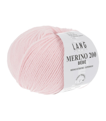 LANG YARNS MERINO 200 BEBE Rose Layette
