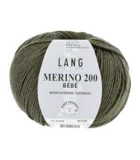 LANG YARNS MERINO 200 BEBE Kaki