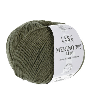 LANG YARNS MERINO 200 BEBE Kaki