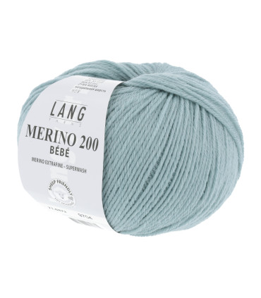 LANG YARNS MERINO 200 BEBE Lagon
