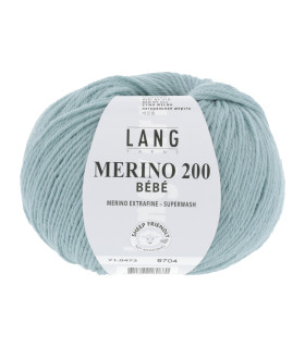 LANG YARNS MERINO 200 BEBE Lagon