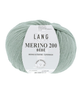 LANG YARNS MERINO 200 BEBE Vert d'eau