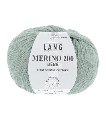 LANG YARNS MERINO 200 BEBE Vert d'eau