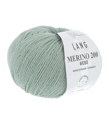 LANG YARNS MERINO 200 BEBE Vert d'eau