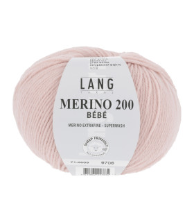 LANG YARNS MERINO 200 BEBE Rose Clair