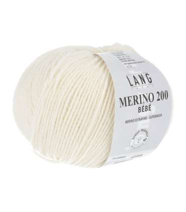 LANG YARNS MERINO 200 BEBE Vanille