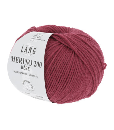 LANG YARNS MERINO 200 BEBE Cassis