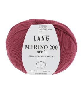 LANG YARNS MERINO 200 BEBE Cassis