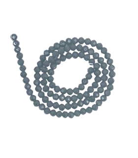 Chapelet de perles en verre 4mm - ÉMERAUDE