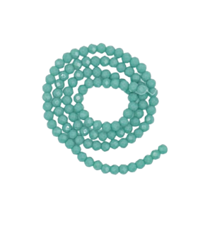 Chapelet de perles en verre 4mm - GAZON