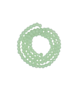 Chapelet de perles en verre 4mm - SAUGE