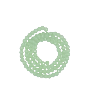 Chapelet de perles en verre 4mm - SAUGE