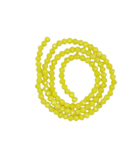 Chapelet de perles en verre 4mm - SOLEIL