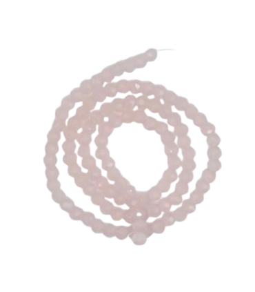 Chapelet de perles en verre 4mm - BLUSH