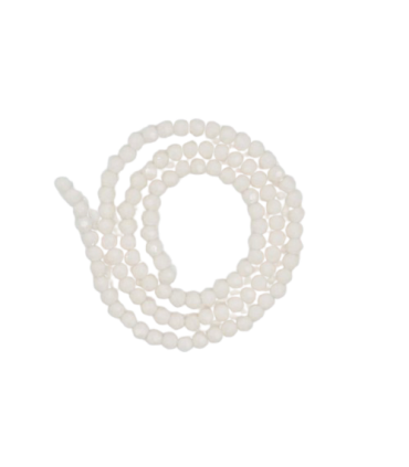 Chapelet de perles en verre 4mm - NUDE