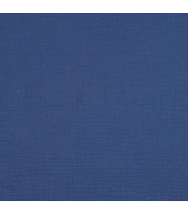 Double gaze - Coton - BLEU NUIT