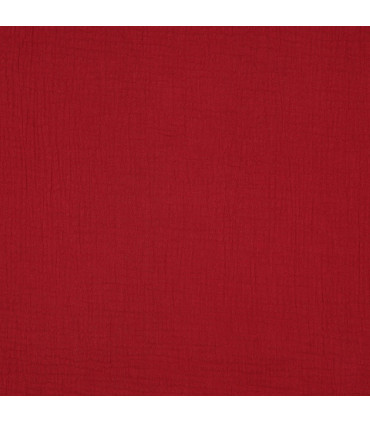 Double gaze - Coton - ROUGE VIN